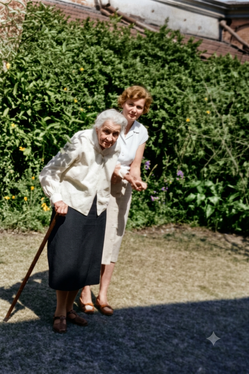 Isabel Pearson née Edgar and Violet Edgar née Pugliese